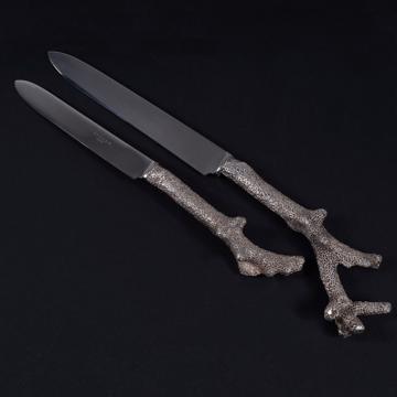 Couteau Corail d'Argent en métal argenté, argent, dessert [1]