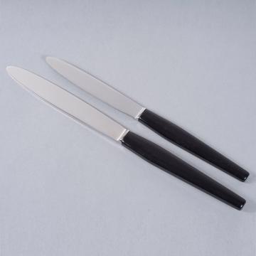Couteau Piano en résine et inox, noir, dessert [1]