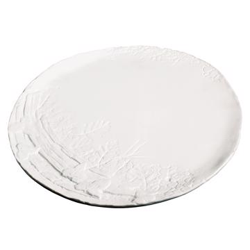 Assiettes Réminiscence de Danielle Quarante pour Siècle, blanc, métamorphose branche [3]