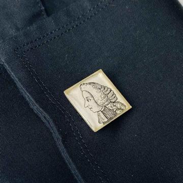 Boutons de Manchette Avocat en Découpage et résine, gris clair, paire [3]