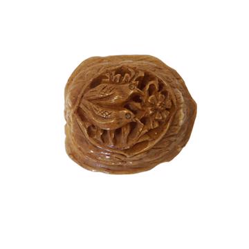 Boîte pour la 1ère dent en os sculpté, brun [3]