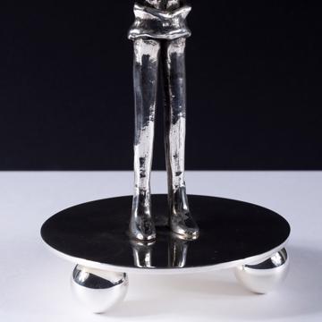 Bougeoir Roi Fou en métal argenté, argent [4]
