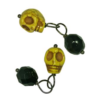 Boutons de manchette Vanité en turquoise, jaune
