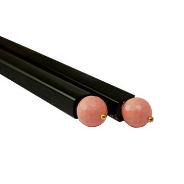 Baguettes Pierres Naturelles et bois de rose, rose clair