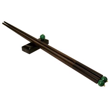 Baguettes Pierres Naturelles et bois de rose, vert foncé [3]