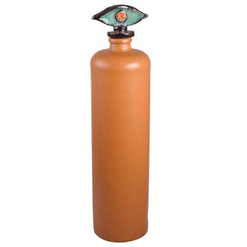 Bouteille Oeil en Faïence et Grès, aqua, 1 l [4]