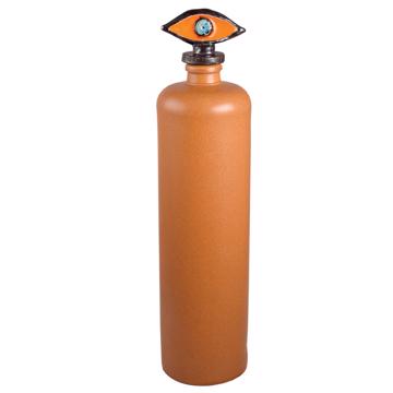 Bouteille Oeil en Faïence et Grès, orange vif, 1 l [3]