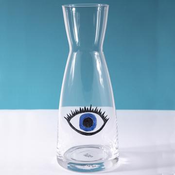 Carafe Oeil en cristallin émaillé