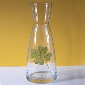 Carafe Trèfle en cristallin émaillé