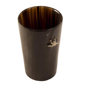 Horn tumbler Frog , silver, 10 cm high [3]