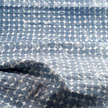 Round runner in linen, french blue, 2m50 [2]
