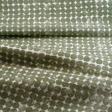 Round runner in linen, moss green , 1,50 m long [2]