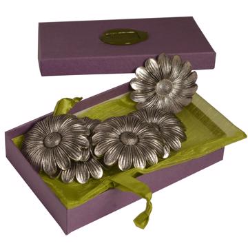 Coffret de Marguerites, 6 porte-couteaux