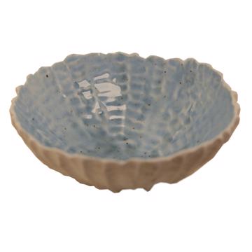Bol Oursin en Porcelaine façonnée, bleu clair