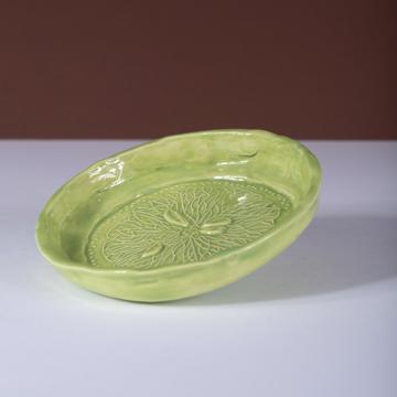 Orange slice dish in earthenware