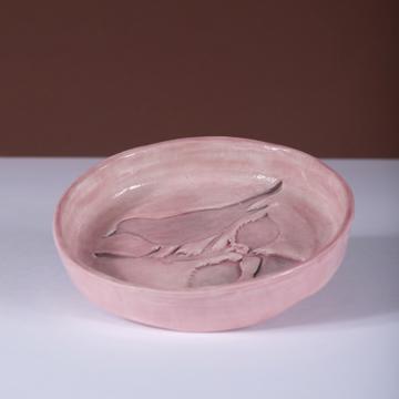 Bird dish in earthenware