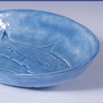 Sardine Dish in Earthenware, french blue [2]