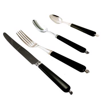 Set for 6 - Rambouillet cutlery, black, cutlery set for 6 pers - 24 pieces [2]
