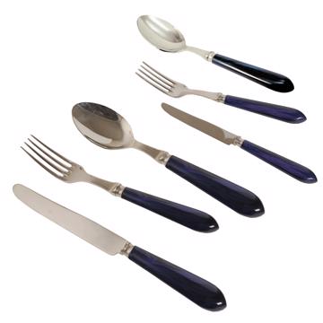 Ménagère pour 6 - couvert Tipo, bleu foncé, ensemble de couverts pour 6 pers - 36 pièces [2]