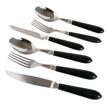 Ménagère pour 6 - couvert Tipo, noir mat, ensemble de couverts pour 6 pers - 36 pièces [2]