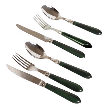 Ménagère pour 6 - couvert Tipo, vert foncé, ensemble de couverts pour 6 pers - 36 pièces [2]