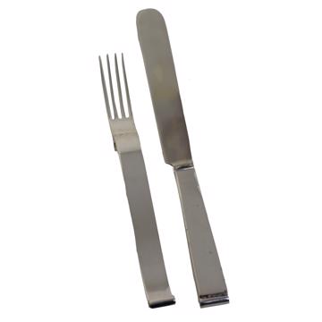 Vague cutlery in silver plated, silver, set of 2 [3]