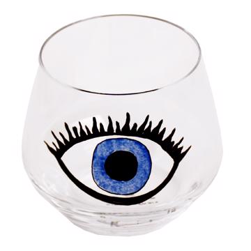 Verre Oeil en Email sur Cristallin, bleu foncé [3]