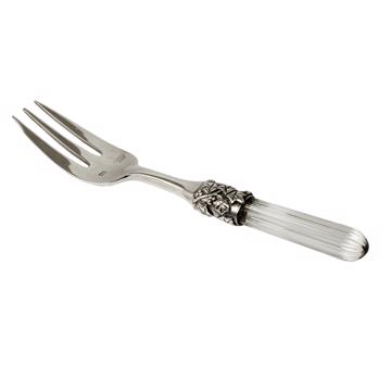 Fourchette à gâteau Fidélio en cristal et métal argenté, transparent [3]
