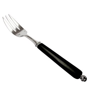 Fourchette à gâteau Rambouillet en argent et ébène, noir [3]