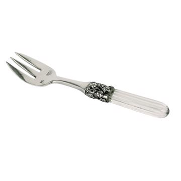 Fidélio oyster fork in silver plated and cristal, transparent [3]