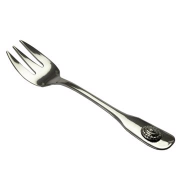 Passementerie oyster fork in silver plated, silver [3]