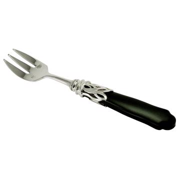 Fourchette à huitre Saba en argent et résine, noir mat [3]