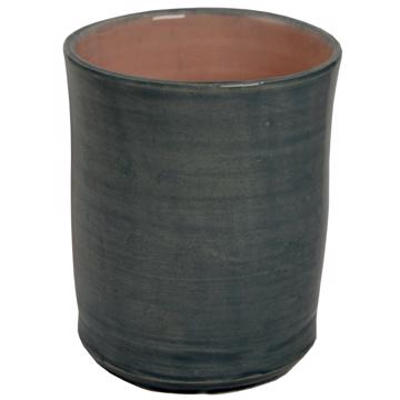 Alagoa Cup in turned earthenware, gray