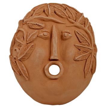 Grand Masque de Fontaine en terracotta, nature [3]