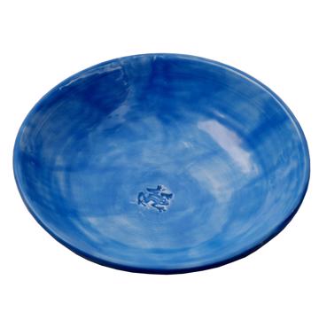 Frog Dish in earthenware, french blue