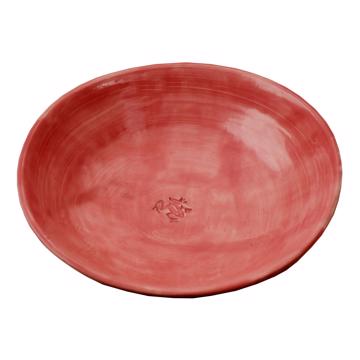 Frog Dish in earthenware, antic pink