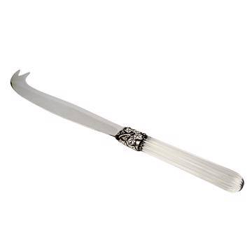 Fidélio cheese knife in silver plated and cristal, transparent [3]