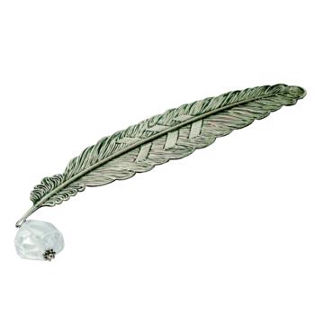 Marque page Plume avec cristal