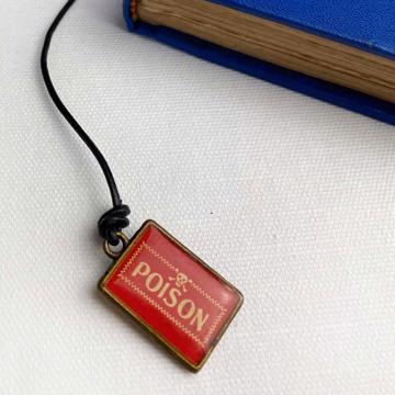 Marque Page en résine et cuir, multicolore, poison [1]