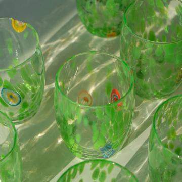Verre Lolipops en verre de Murano, vert prairie [4]