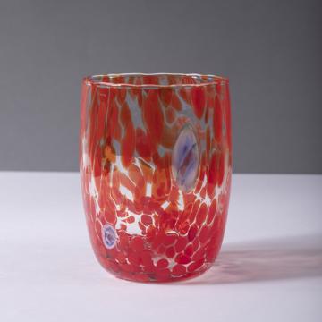 Lolipop Glass in Murano glass, red  [1]