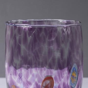 Lolipop Glass in Murano glass, purple [3]