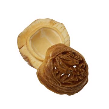 Boîte pour la 1ère dent en os sculpté, brun [4]
