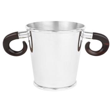 Seau à champagne Bouquetin en métal argenté, noir [1]