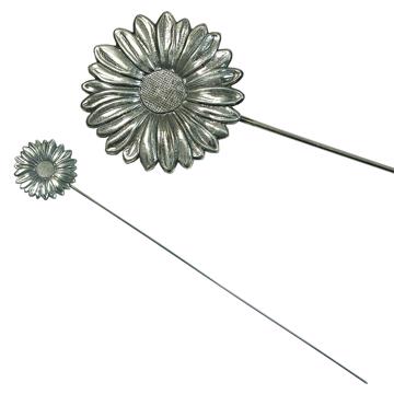 Décorations de Fleur en cuivre argenté, argent, marguerite [3]