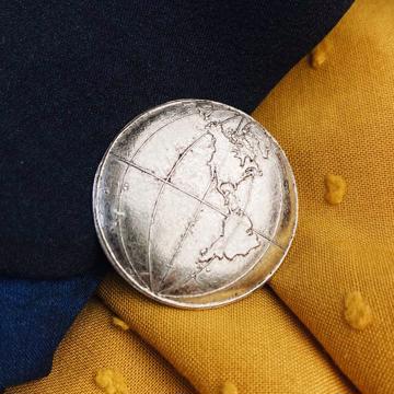 Planisphere Pin's on Copper , silver, verso [4]