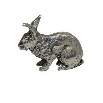 Porte couteau Lapin en métal argenté ou doré, argent [3]