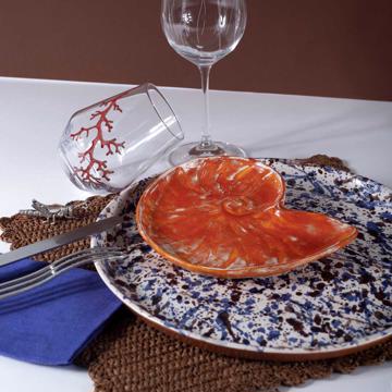 Tablescape with the Drip and Nautilus plates