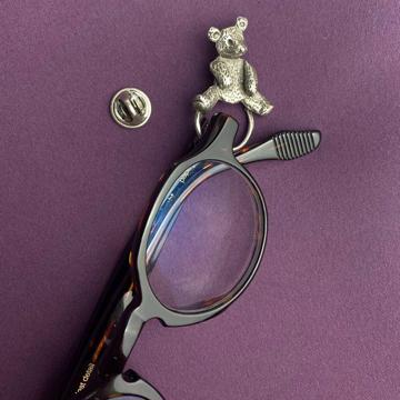 Bear glasses holder in silver or gold plated, silver [4]