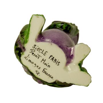 Porte pique grenouille en porcelaine, vert prairie, piques standard [7]